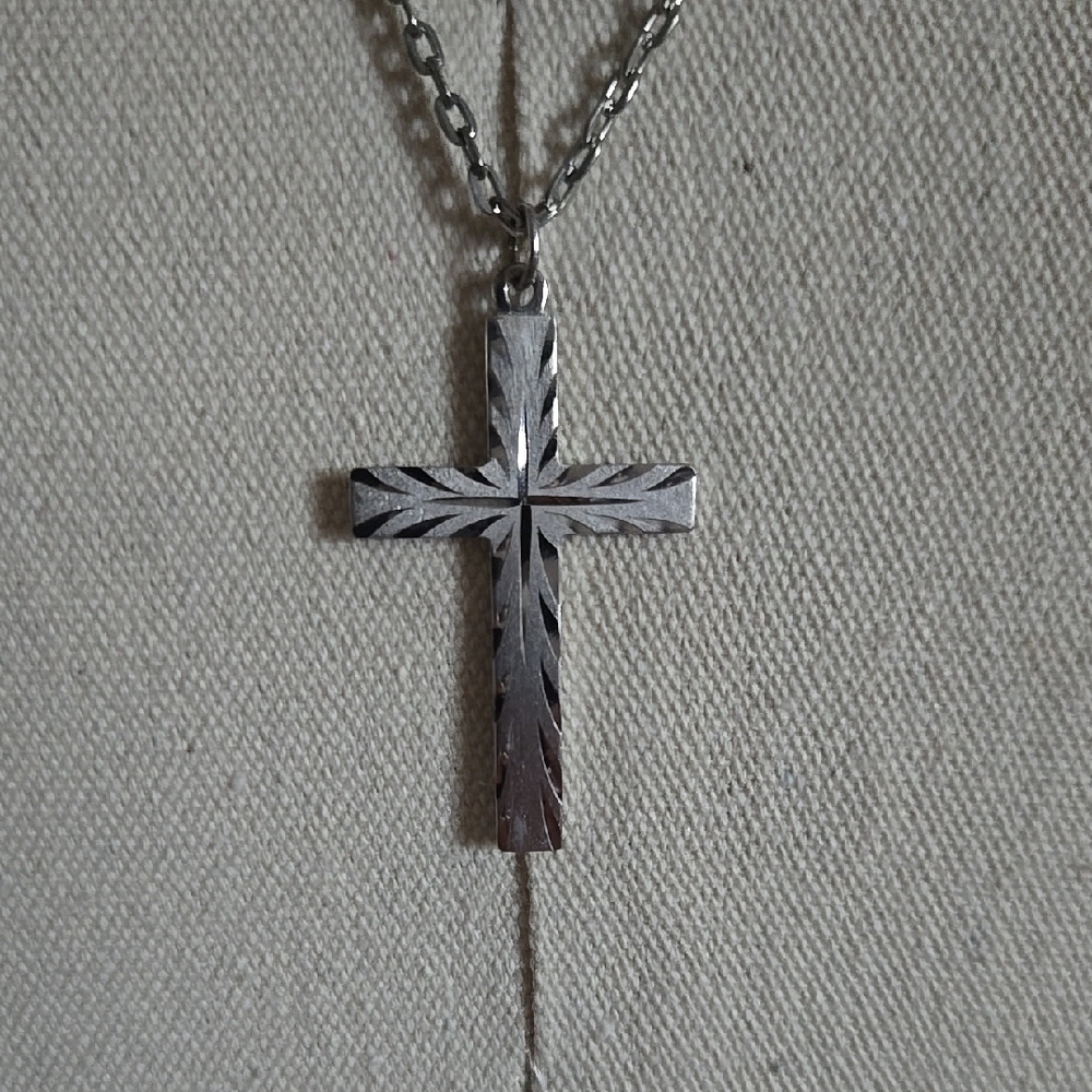 Shop Closing Sterling Silver Cross Necklace